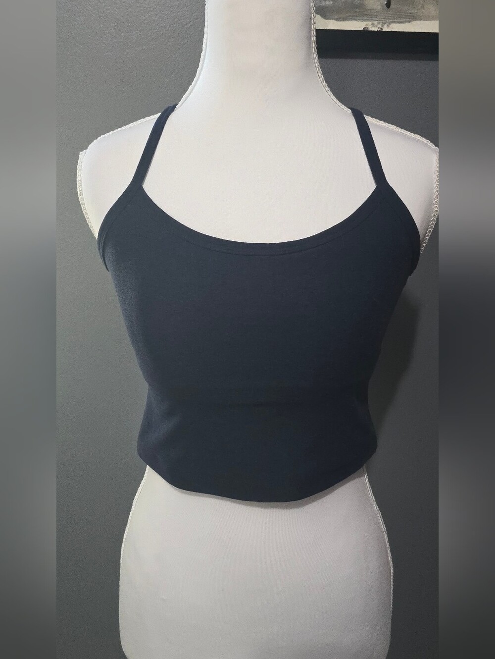 Beyond Yoga Spacedye Blue Slim Racerback Cropped Tank